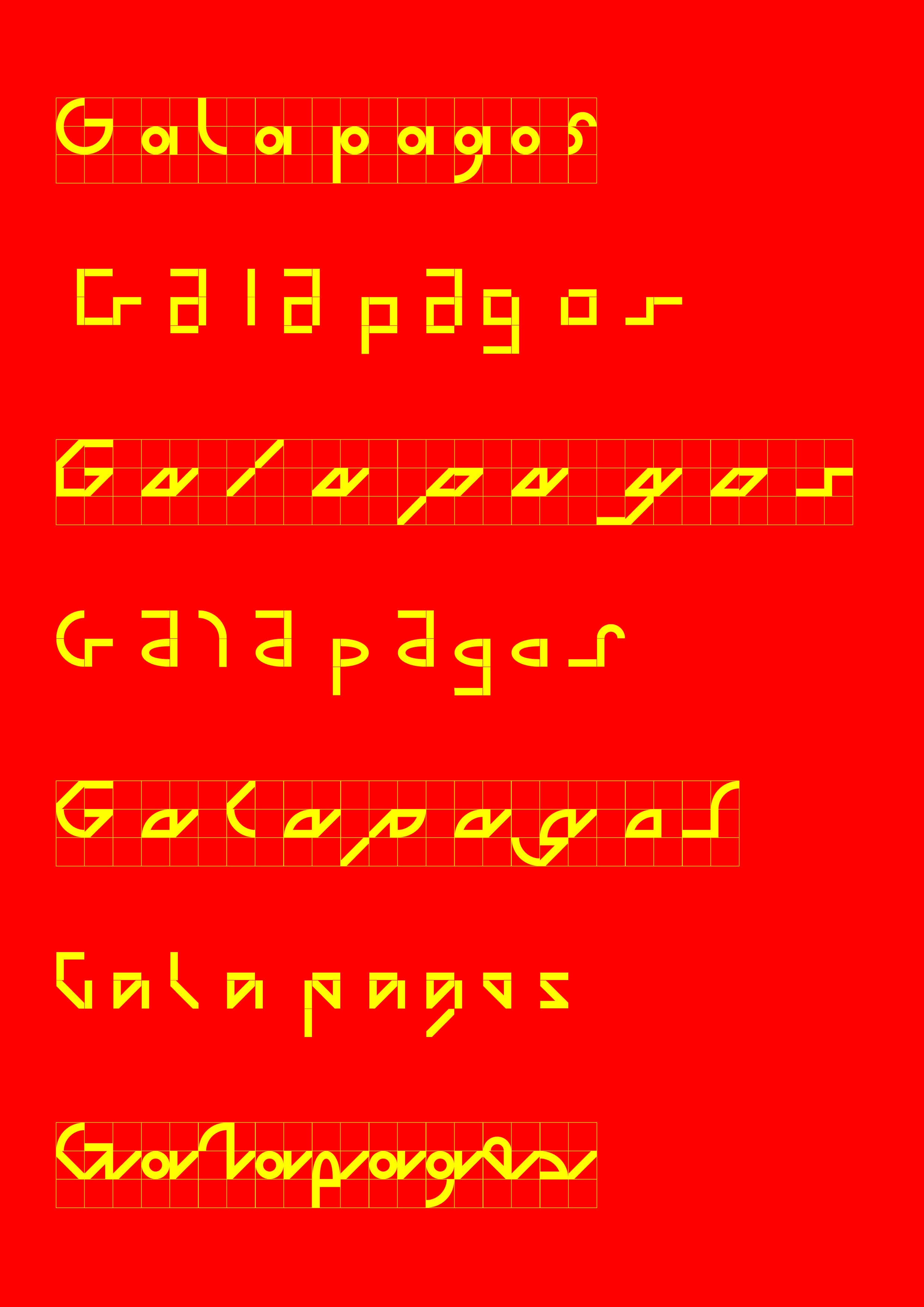 Felix Salut: Galapagos Typeface